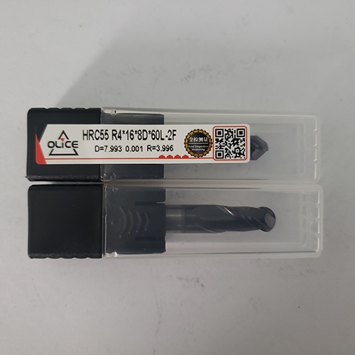 欧丽仕/OLice55度钨钢立铣刀二刃球头刀钢用铣刀R4*16*8D*60L-2F