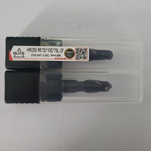 欧丽仕/OLice55度钨钢立铣刀二刃球头刀钢用铣刀R5*20*10D*75L-2F