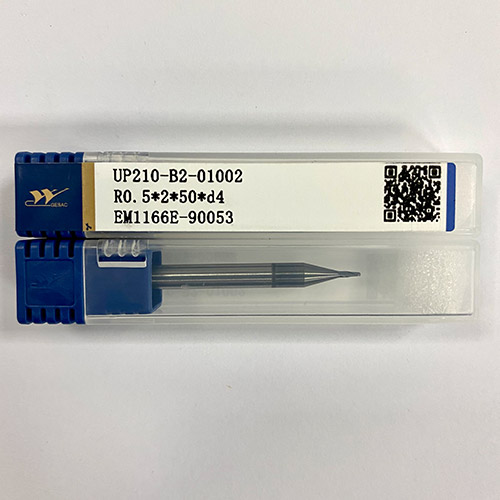 厦门金鹭钨钢铣刀球刀二刃球头刀钢用立铣刀UP210-B2-01002（R0.5*2*50*d4）